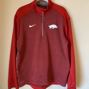 arkansas razorbacks dri-fit pullover